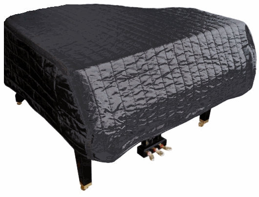 Water Resistant Quilted Upright Piano Cover - Black